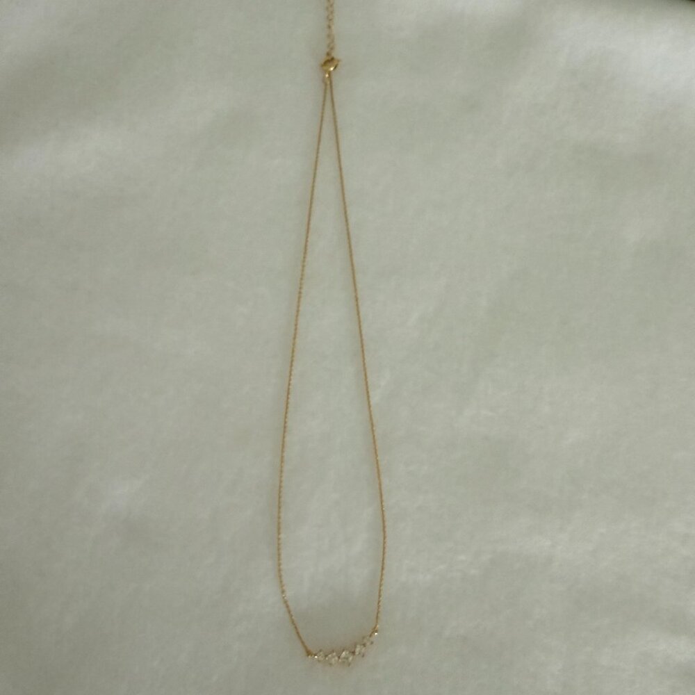 Nordstrom Cubic Zirconia Gold Plated Necklace